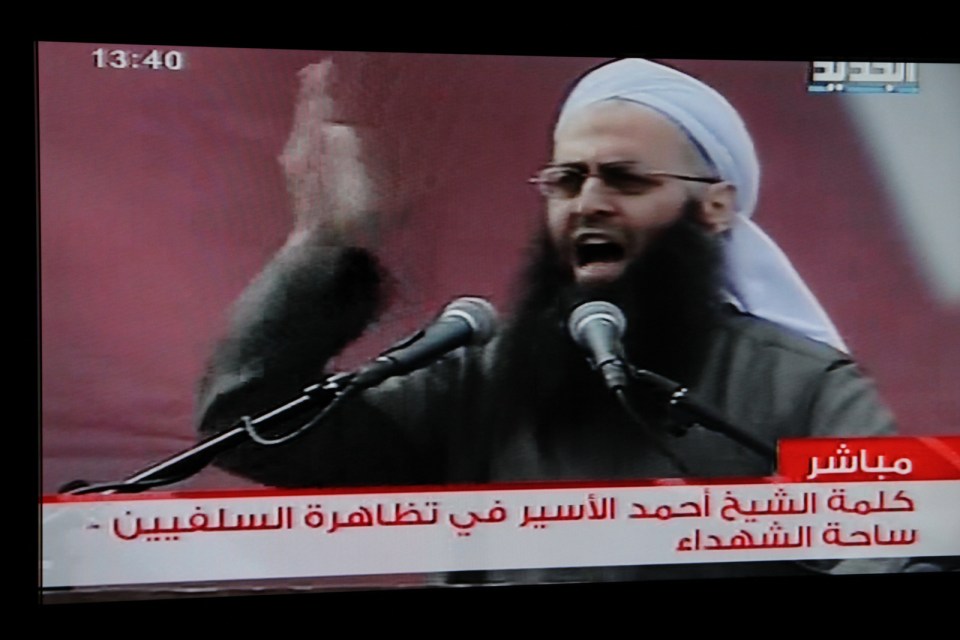 Salafi Jihadist at rally in Beirut early 2012 calls for jihad against Syrian government